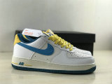 Authentic Nike Air Force 1'07 Blue/Yellow/White
