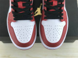 Authentic Air Jordan 1 Low White/Black/Gym Red