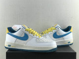 Authentic Nike Air Force 1'07 Blue/Yellow/White