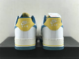 Authentic Nike Air Force 1'07 Blue/Yellow/White