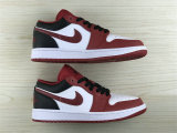 Authentic Air Jordan 1 Low White/Black/Gym Red