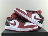 Authentic Air Jordan 1 Low White/Black/Gym Red