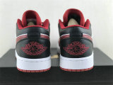 Authentic Air Jordan 1 Low White/Black/Gym Red