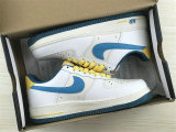 Authentic Nike Air Force 1'07 Blue/Yellow/White