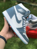 Authentic Air Jordan 1 High OG  “Denim” (New Version)