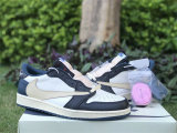 Authentic Travis Scott x Air Jordan 1 Low OG Blue/Black/White