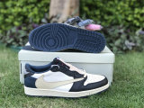 Authentic Travis Scott x Air Jordan 1 Low OG Blue/Black/White