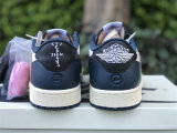 Authentic Travis Scott x Air Jordan 1 Low OG Blue/Black/White