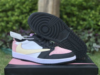 Authentic Travis Scott x Air Jordan 1 Low OG GS Pink/Black