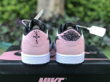Authentic Travis Scott x Air Jordan 1 Low OG Pink/Black