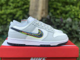 Authentic Nike Dunk Low White/Grey (3D-Styled Swooshes)