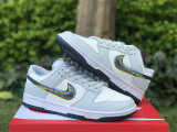 Authentic Nike Dunk Low White/Grey (3D-Styled Swooshes)