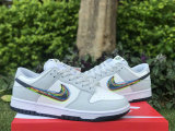 Authentic Nike Dunk Low White/Grey (3D-Styled Swooshes)