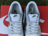 Authentic Nike Dunk Low White/Grey (3D-Styled Swooshes)