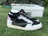 Authentic Travis Scott x Air Jordan 1 Low OG GS “Olive”