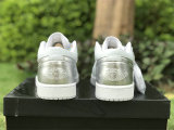 Authentic Air Jordan 1 Low OG White/Silver