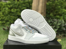 Authentic Air Jordan 1 Low OG White/Silver Authentic Air Jordan 1 Low OG White/Silver