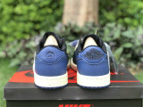 Authentic Travis Scott x Air Jordan 1 Low OG Black/White/Royal Blue
