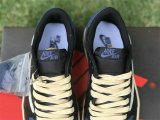 Authentic Travis Scott x Air Jordan 1 Low OG Black/White/Royal Blue