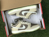 Authentic Nike Dunk Low White/Olive Green