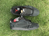 Authentic Travis Scott x Air Jordan 1 Low Black/White GS