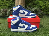Authentic Nike SB Dunk High Game Royal/White