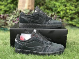 Authentic Travis Scott x Air Jordan 1 Low Black/White GS