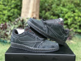 Authentic Travis Scott x Air Jordan 1 Low Black/Phantom