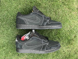 Authentic Travis Scott x Air Jordan 1 Low Black/White GS