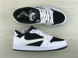 Authentic Travis Scott x Air Jordan 1 Low GS Black/White
