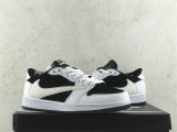 Authentic Travis Scott x Air Jordan 1 Low GS Black/White