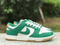 Authentic Nike Dunk Low Green/Metallic Gold/Sail