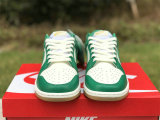 Authentic Nike Dunk Low Green/Metallic Gold/Sail