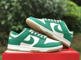 Authentic Nike Dunk Low Green/Metallic Gold/Sail