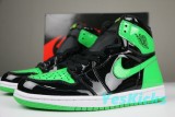 Authentic Air Jordan 1 High OG Black/Green/White