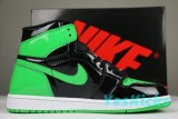 Authentic Air Jordan 1 High OG Black/Green/White