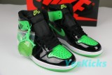 Authentic Air Jordan 1 High OG Black/Green/White