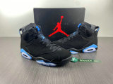 Authentic Air Jordan 6 Black/University Blue