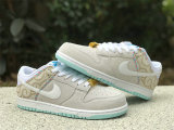 Authentic Nike Dunk Low White “Barber Shop”