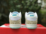 Authentic Nike Dunk Low White “Barber Shop”