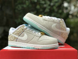 Authentic Nike Dunk Low White “Barber Shop”