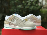 Authentic Nike Dunk Low White “Barber Shop”