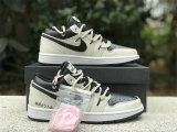 Authentic Air Jordan 1 Low GS Black/Grey