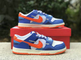 Authentic Nike Dunk Scrap White/Safety Orange/Blue