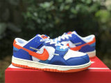 Authentic Nike Dunk Scrap White/Safety Orange/Blue