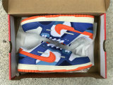 Authentic Nike Dunk Scrap White/Safety Orange/Blue