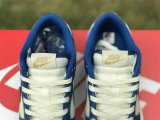 Authentic Nike Dunk Low White/Blue/Gold