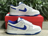 Authentic Nike Dunk Low White/Game Royal/Sail