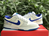 Authentic Nike Dunk Low White/Game Royal/Sail