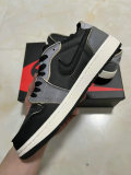 Authentic Air Jordan 1 Low OG EX “Dark Smoke Grey” GS